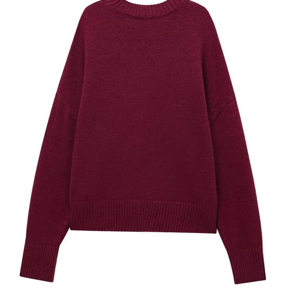 Adalaya Oversized Knit Sweater - Fashion Pov