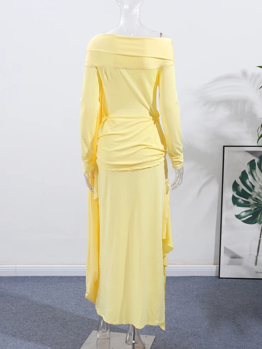 Adrienne Draped Off - Shoulder Gown - Fashion Pov