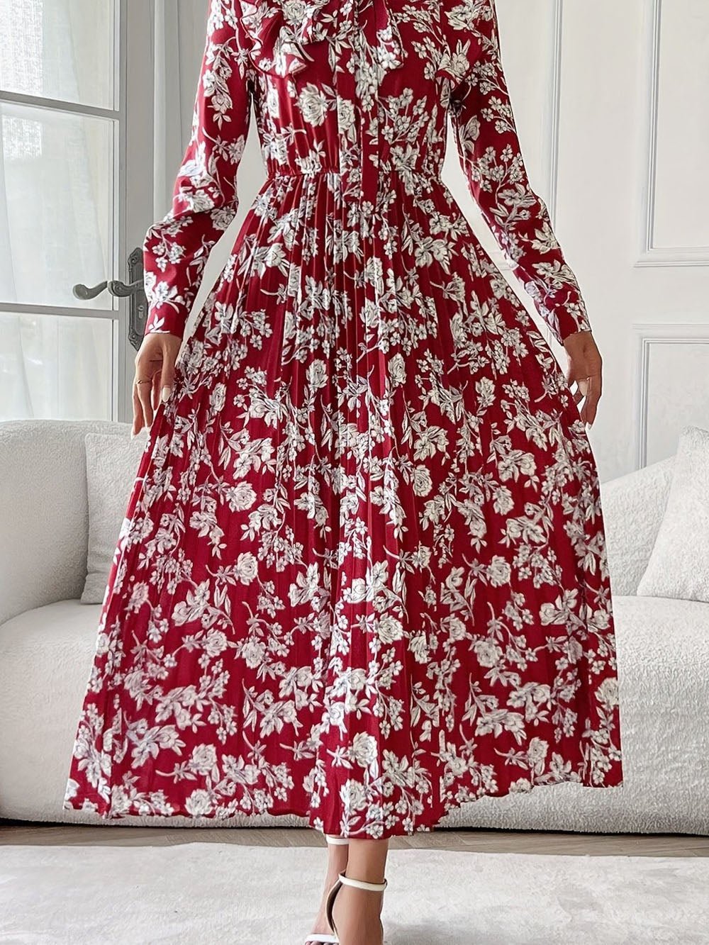 Alaia Long Sleeve Midi Dress - Fashion Pov