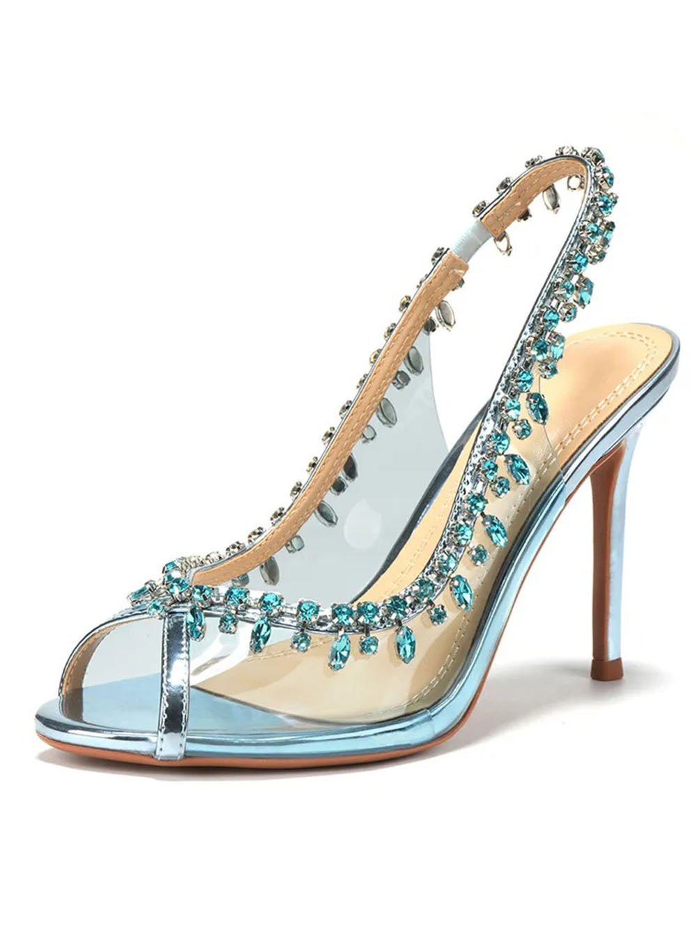 Alani Crystal Tassel High heel Shoe - Fashion Pov