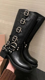 Alexandra Cowboy Leather Boot - Fashion Pov