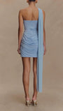Alina Draped One - Shoulder Mini Dress - Fashion Pov
