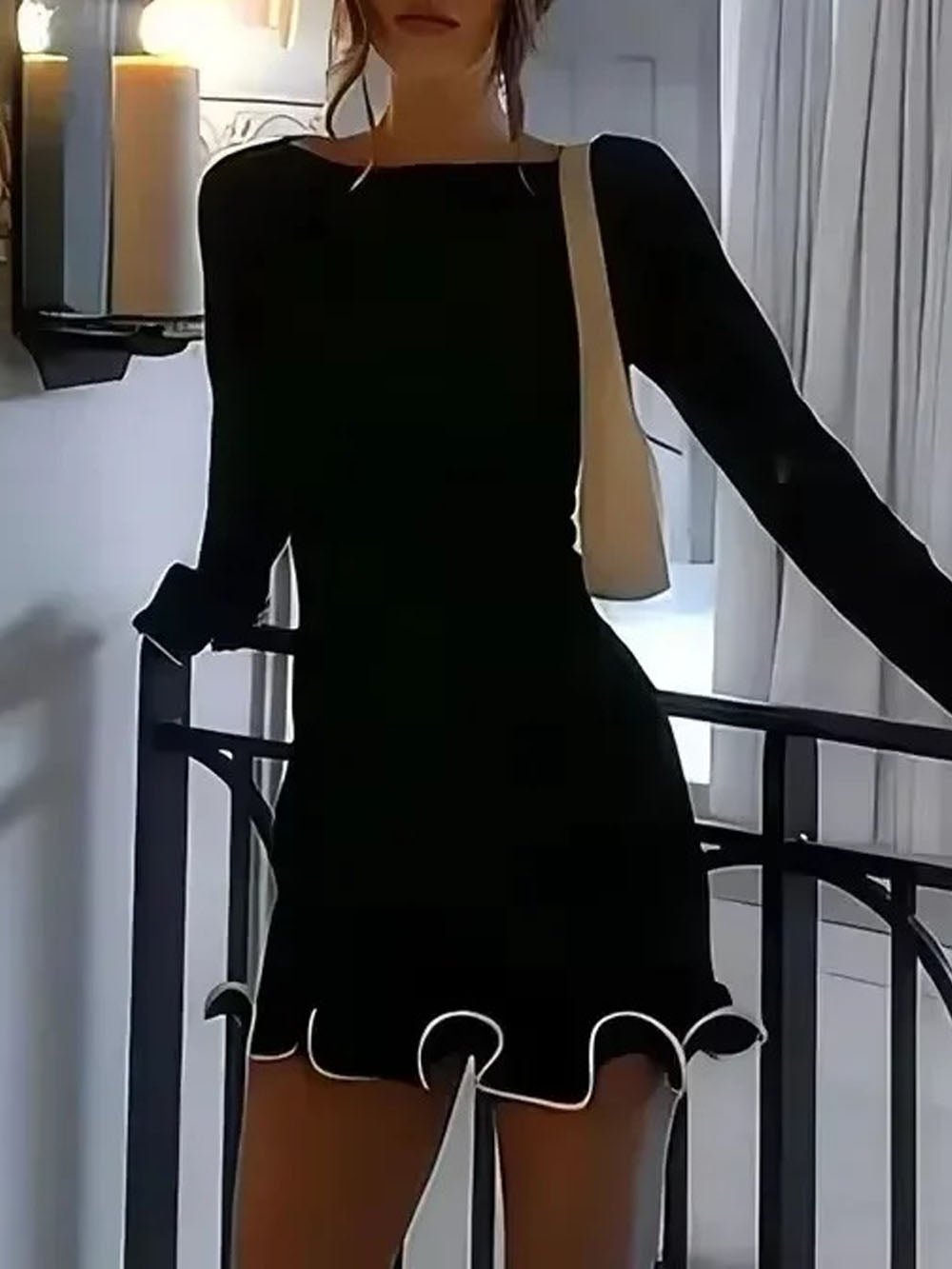 Amaya Bodycon Ruffle Mini Dress - Fashion Pov