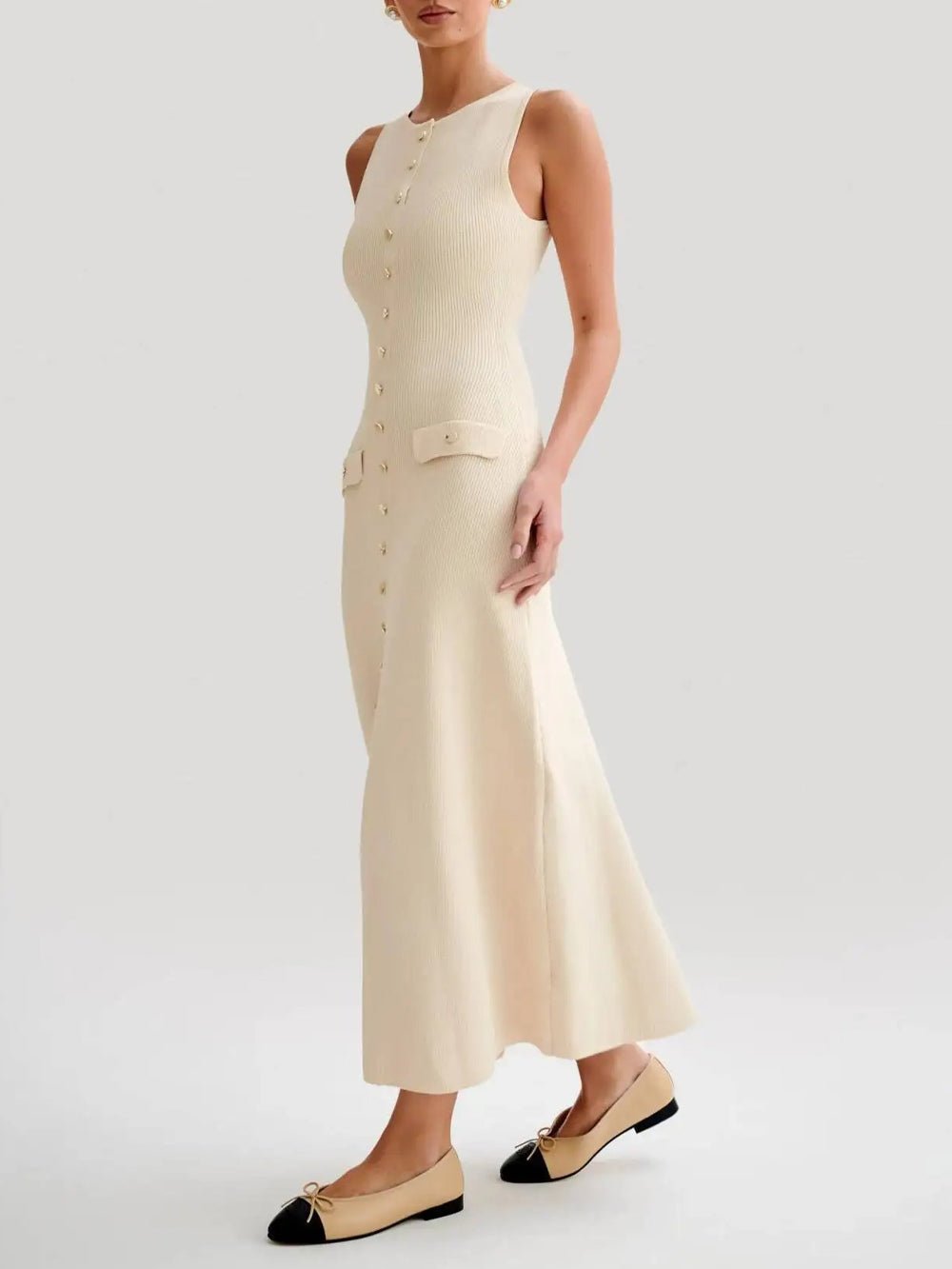 Amelia Sleeveless Long Maxi Dress - Fashion Pov