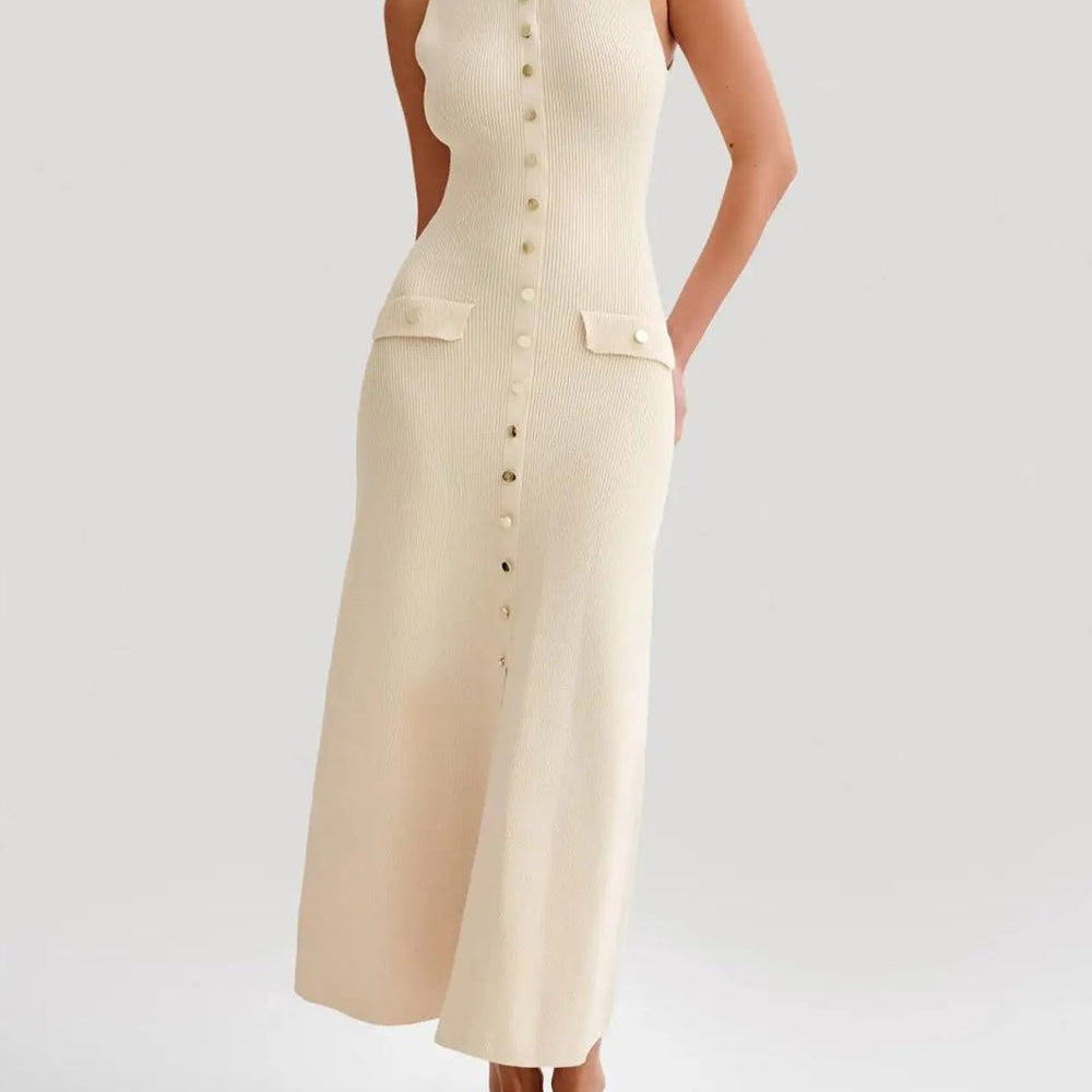 Amelia Sleeveless Long Maxi Dress - Fashion Pov