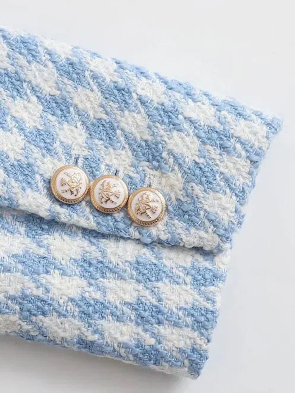 Aria Double Breasted Tweed Blazer - Fashion Pov