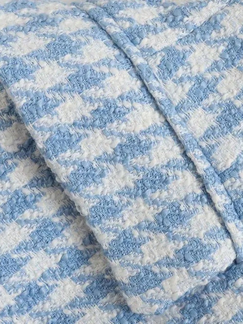 Aria Double Breasted Tweed Blazer - Fashion Pov