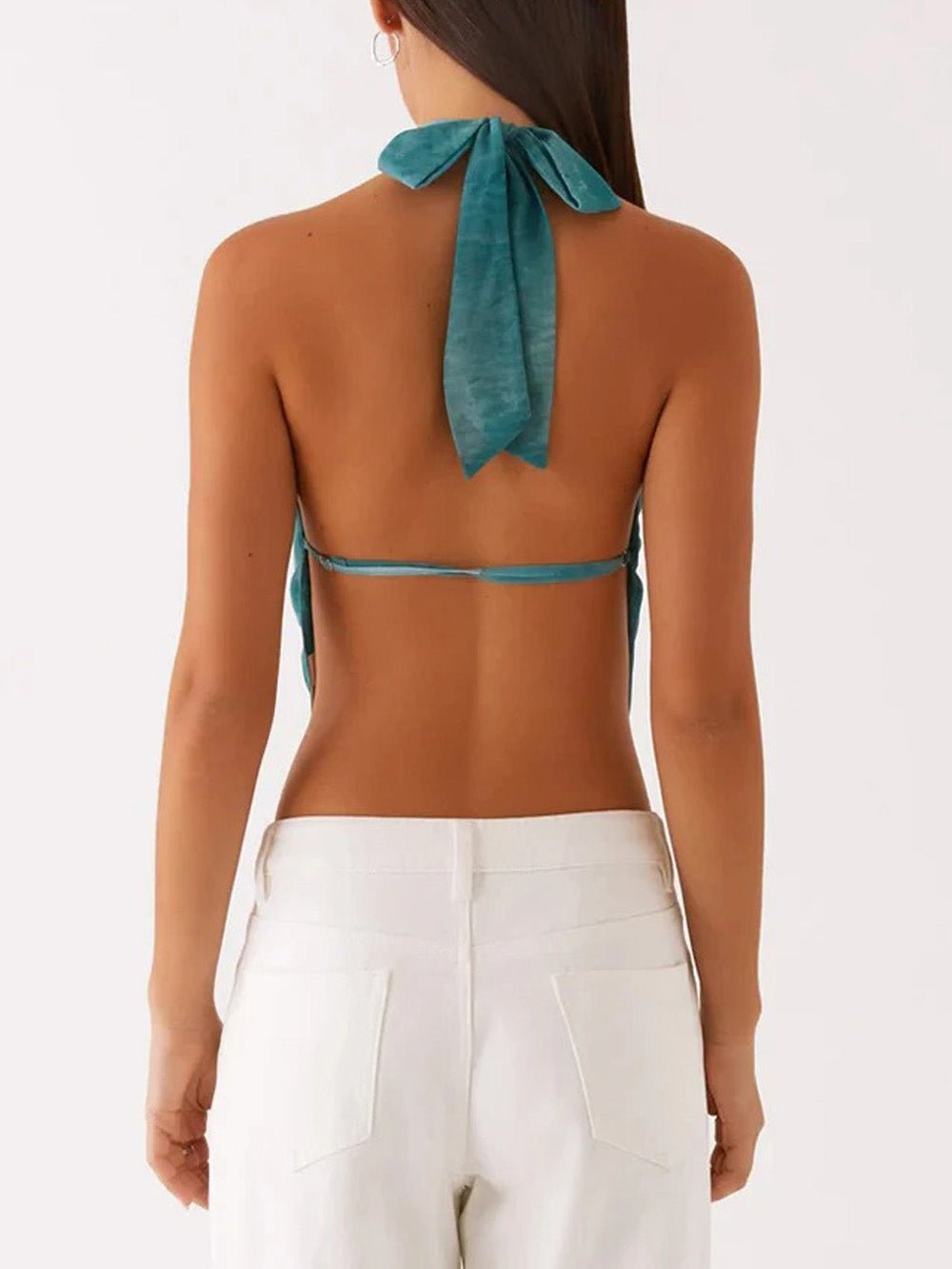Aria Halter Cutout Crop Top - Fashion Pov