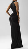 Ariana Halter Ruched Maxi Dress - Fashion Pov