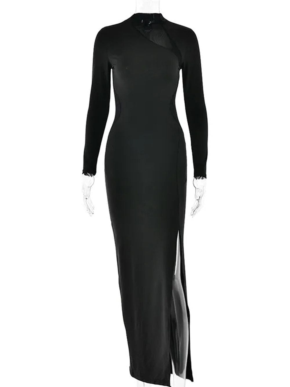 Arya Bodycon Hollow Out Maxi Dress - Fashion Pov