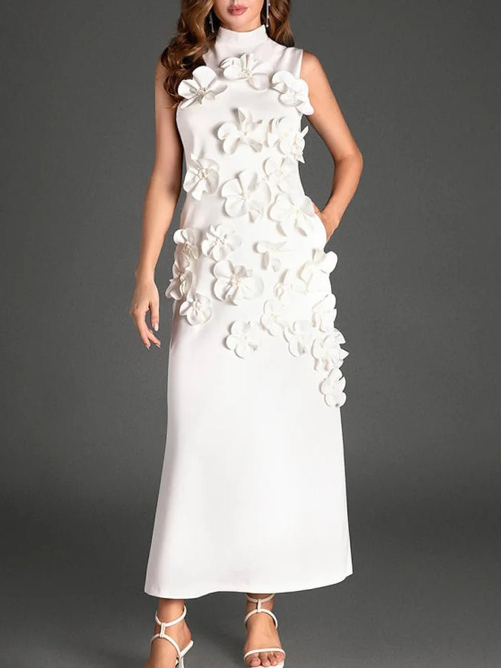 Ava Sleeveless Midi Dress - Fashion Pov