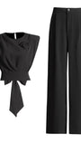 Avril Sleeveless Wide Leg Pant Chic Set - Fashion Pov