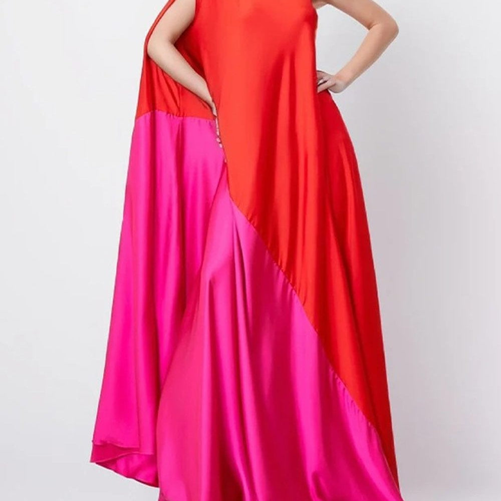Barbie Sleeveless Casual Irregular Maxi Dress - Fashion Pov
