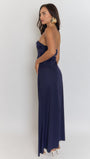 Beatrix Strapless Backless Split Maxi Dress - Fashion Pov