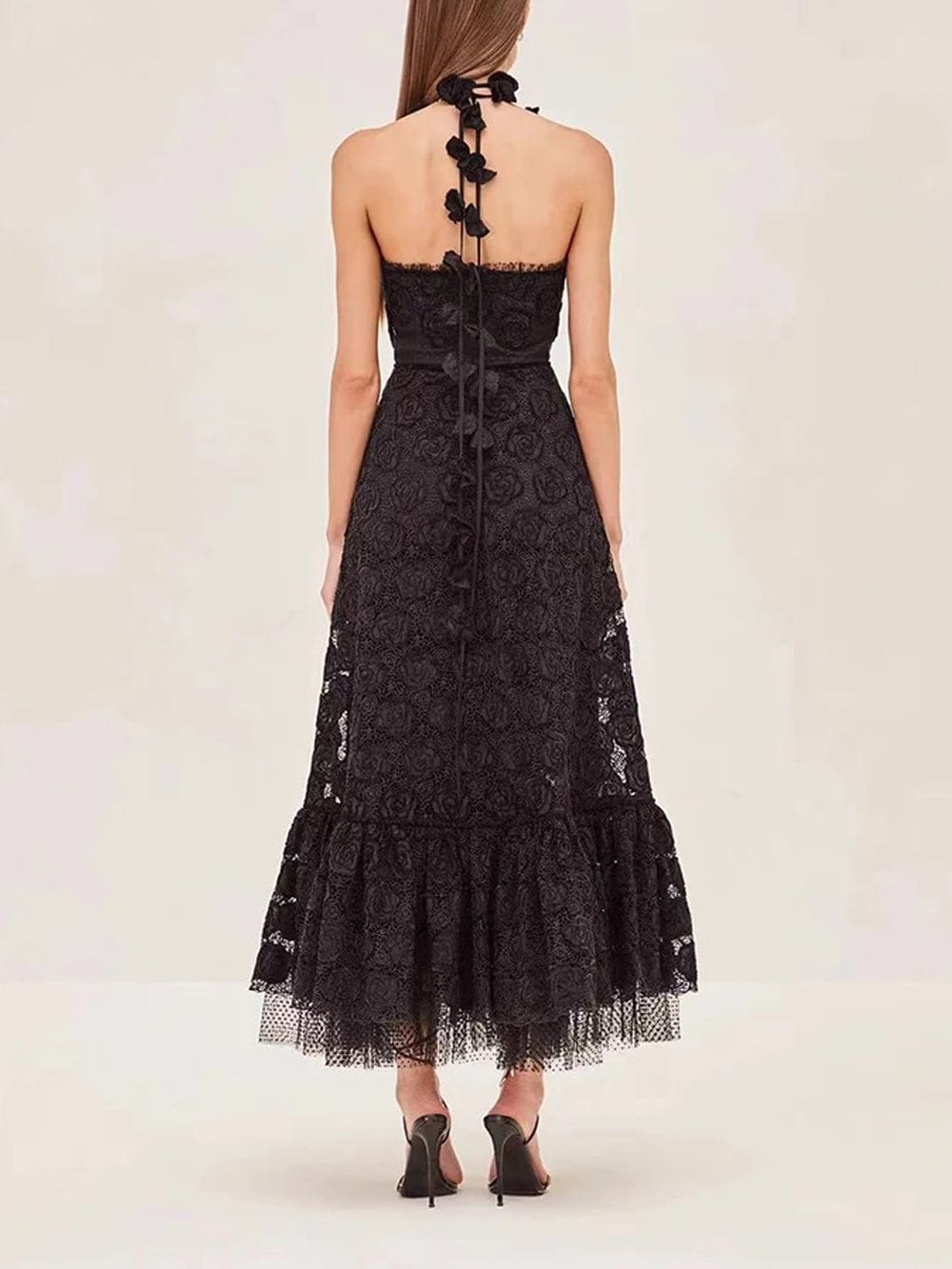 Bela Sleeveless Hollow Out Midi Dress - Fashion Pov