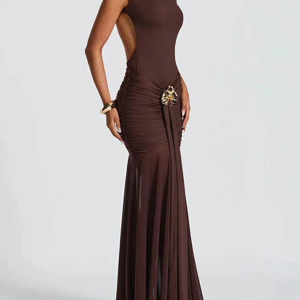 Blake Pleated Maxi Dress - Fashion Pov