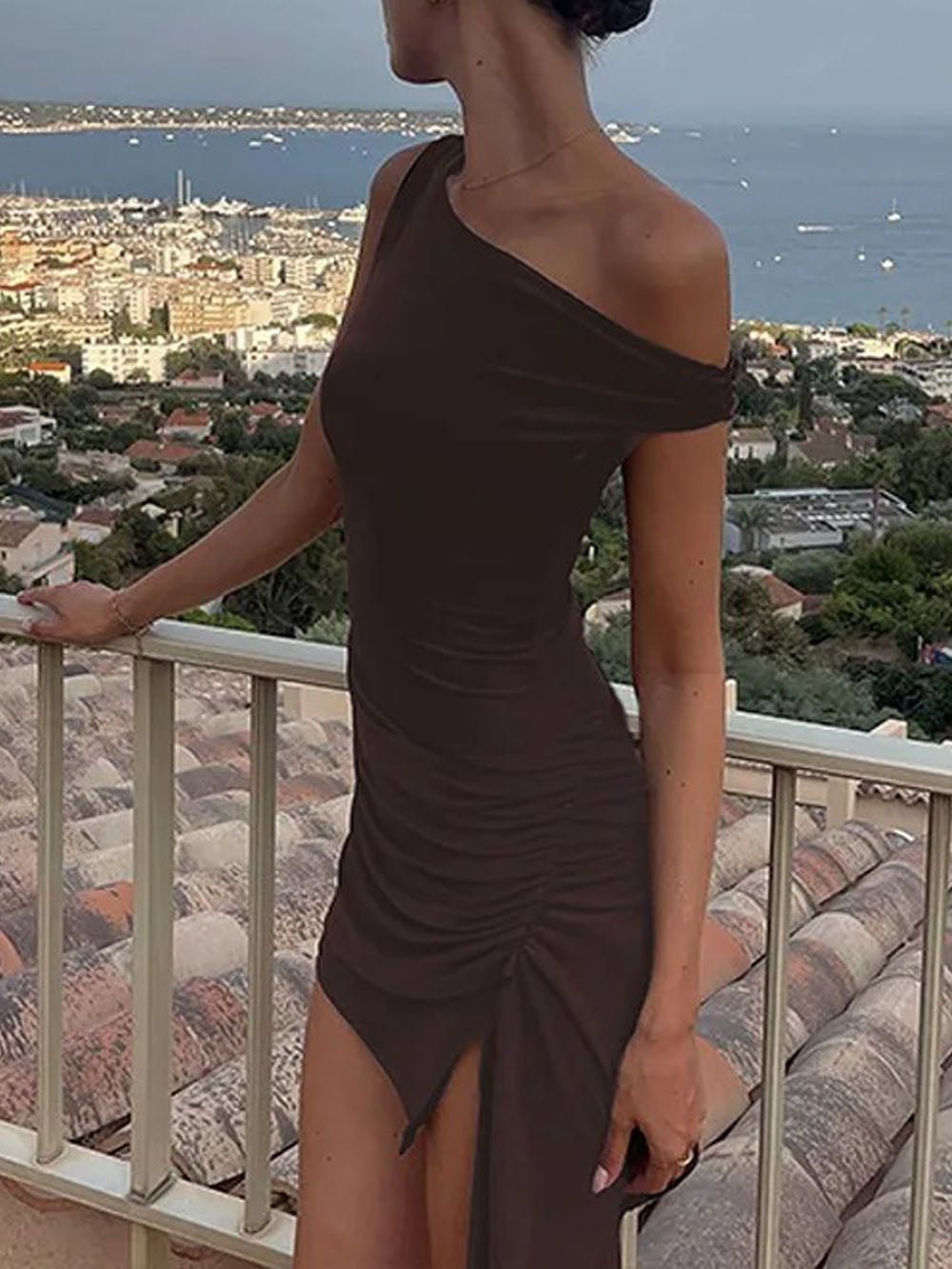 Brynlee Diagonal Mini Dress - Fashion Pov