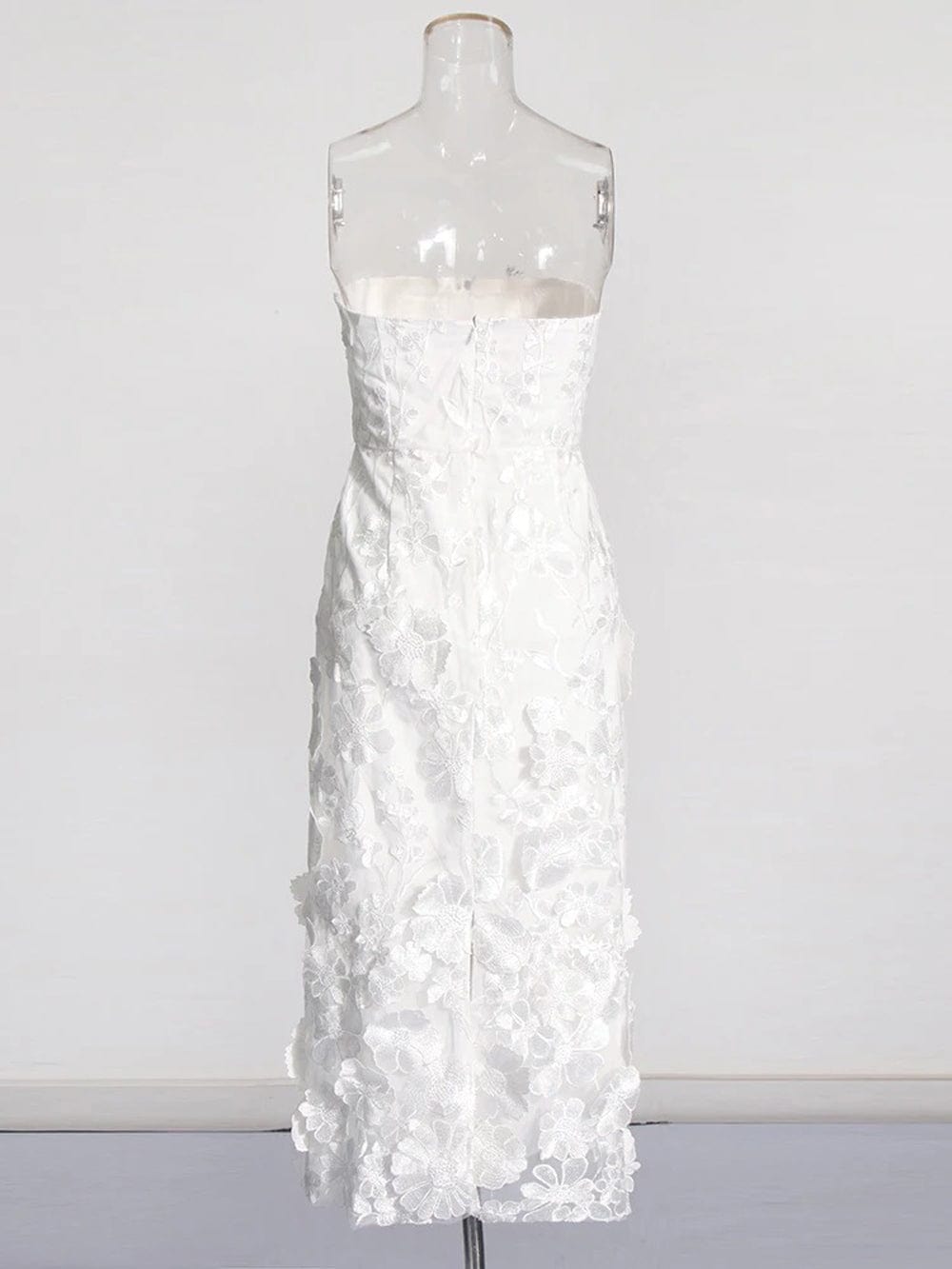 Calysta Appliques Sleeveless Midi Dress - Fashion Pov