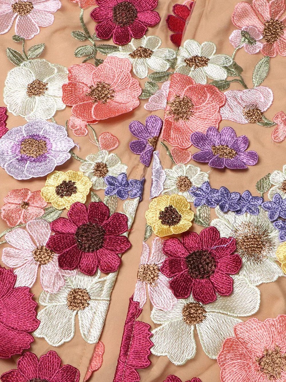 Calysta Appliques Sleeveless Midi Dress - Fashion Pov