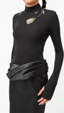 Camila Turtleneck Ruched Maxi Dress - Fashion Pov