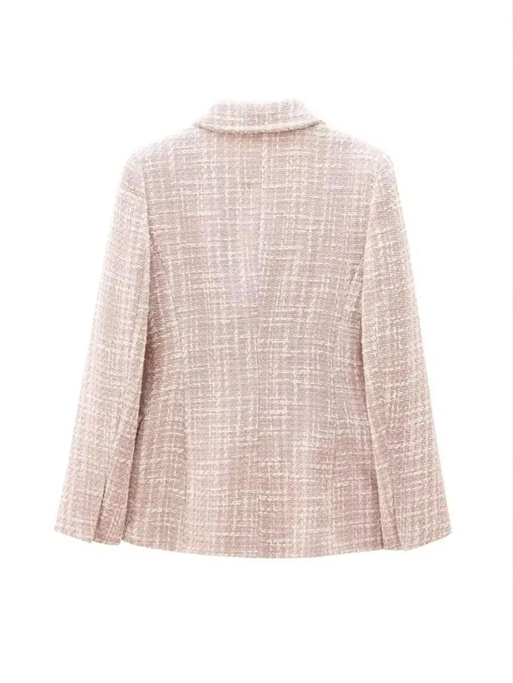 Camille Double Breasted Tweed Blazer - Fashion Pov