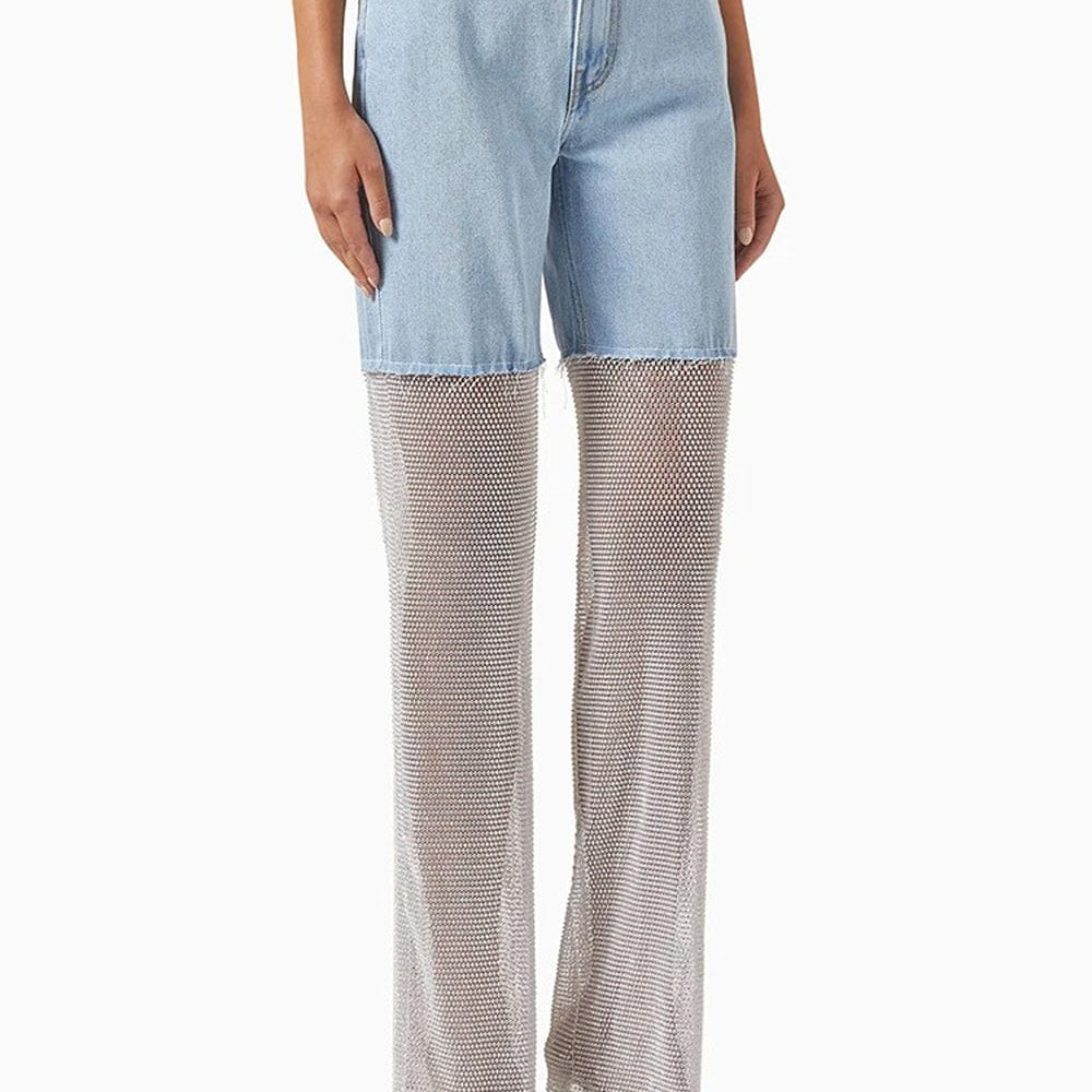 Carla Denim Diamond Jeans Pant - Fashion Pov