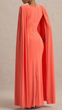 Celeste Cape Sleeve Maxi Gown - Fashion Pov
