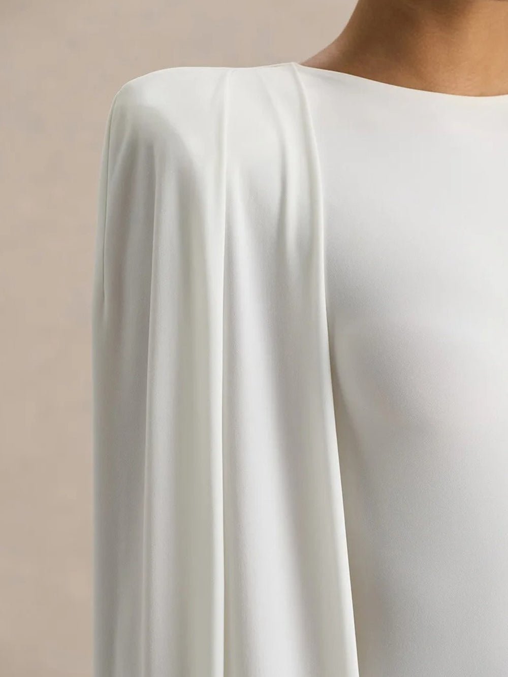 Celeste Cape Sleeve Maxi Gown - Fashion Pov