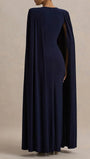 Celeste Cape Sleeve Maxi Gown - Fashion Pov