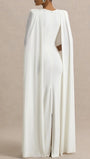 Celeste Cape Sleeve Maxi Gown - Fashion Pov