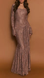 Celeste Draped Lace Maxi Dress - Fashion Pov