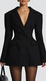 Cheyenne Tailored Blazer Mini Dress - Fashion Pov