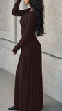 Daniela Long Sleeve Maxi Dress - Fashion Pov