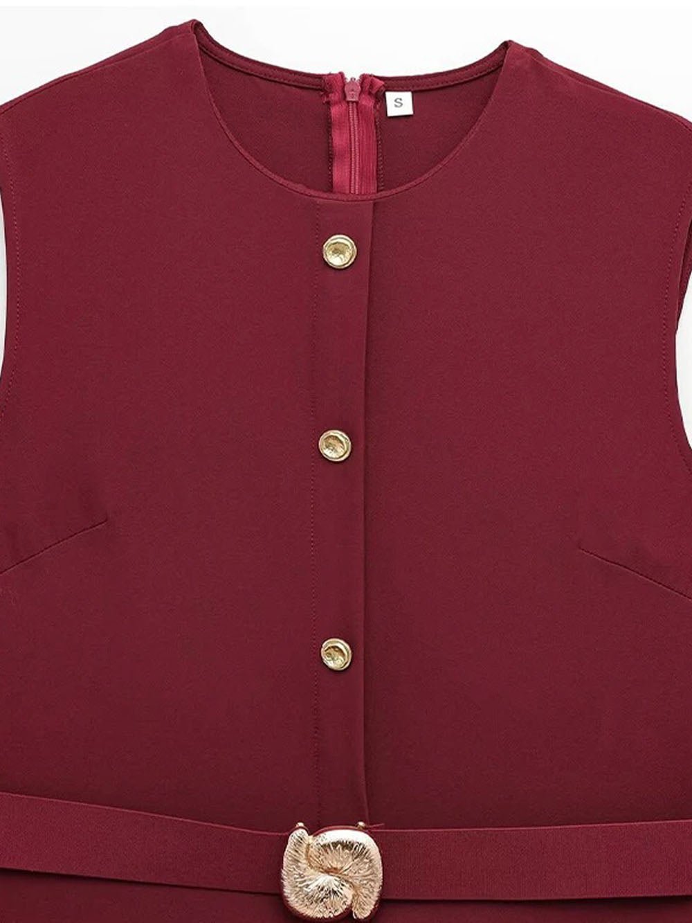 Daphne Sleeveless Midi Dress - Fashion Pov