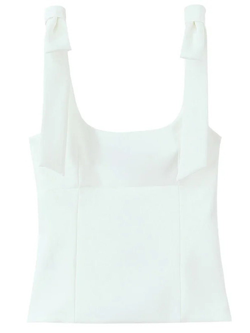 Elise Bow Strap Crop Top - Fashion Pov