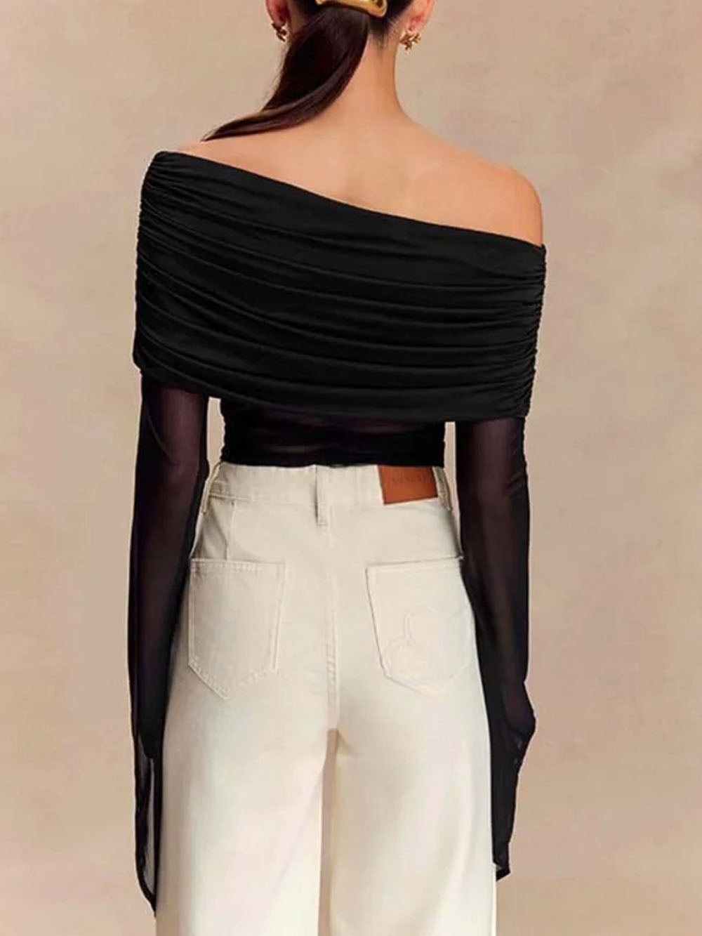 Elise Off Shoulder Backless Top - Fashion Pov