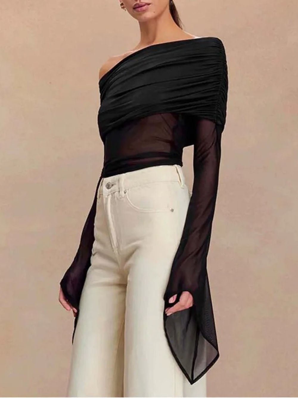 Elise Off Shoulder Backless Top - Fashion Pov