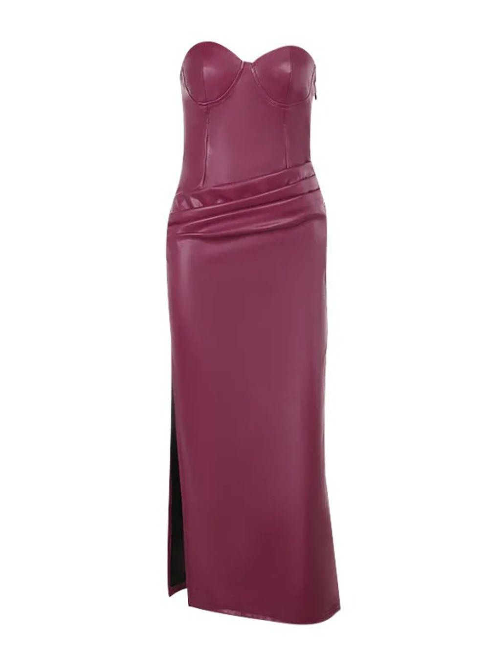 Eliza Strapless Backless Midi Dress - Fashion Pov