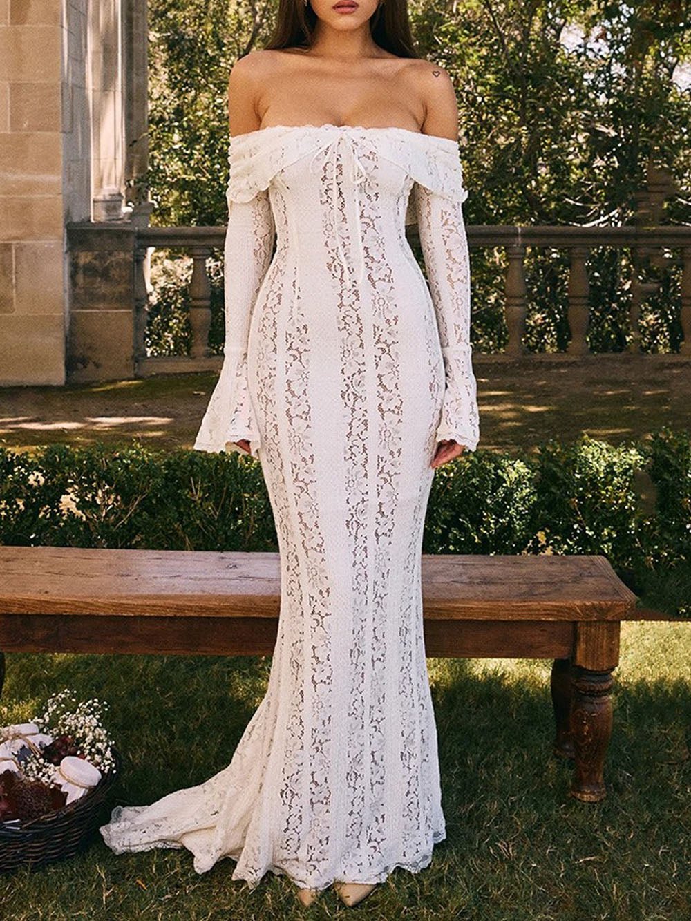 Eva Off Shoulder Maxi Dress - Fashion Pov