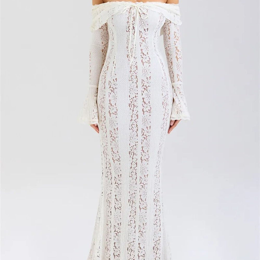 Eva Off Shoulder Maxi Dress - Fashion Pov