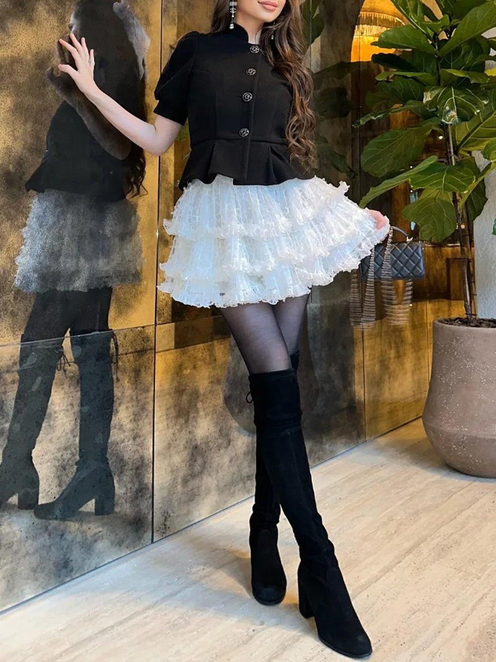 Freya Short Sleeve Mini Dress - Fashion Pov