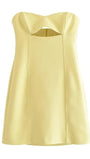 Freya Strapless Hollow Out Mini Dress - Fashion Pov