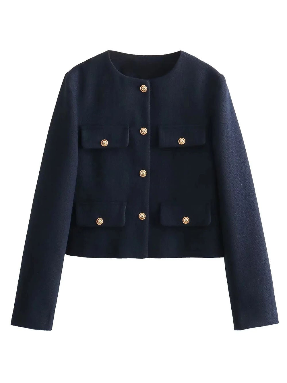 Georgia Long Sleeve Demi Coat - Fashion Pov