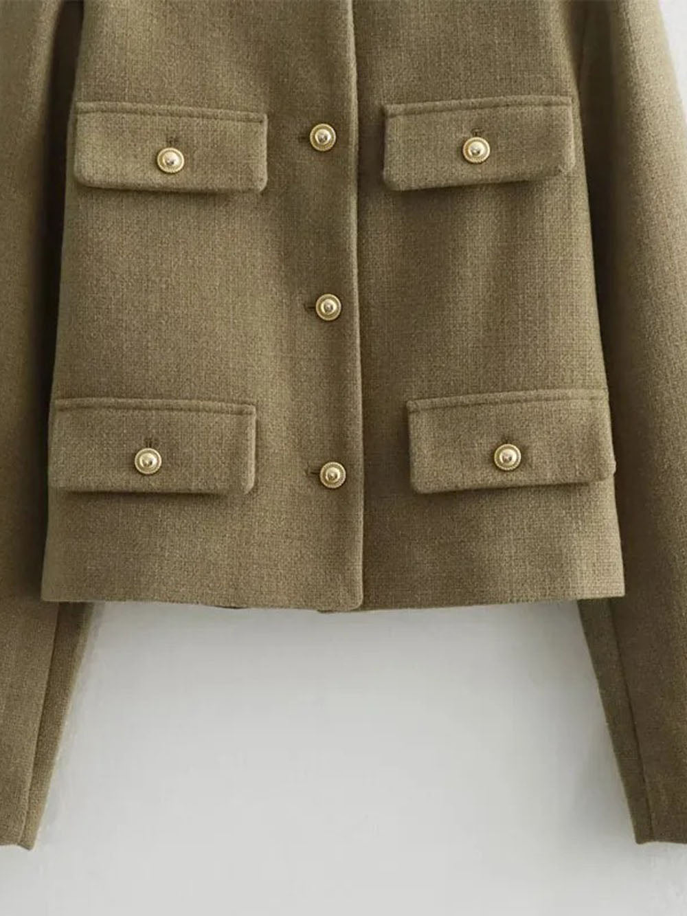 Georgia Long Sleeve Demi Coat - Fashion Pov