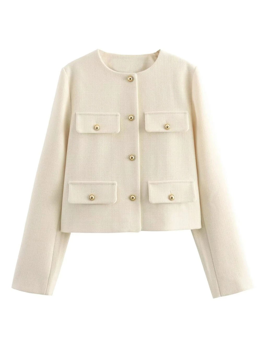 Georgia Long Sleeve Demi Coat - Fashion Pov