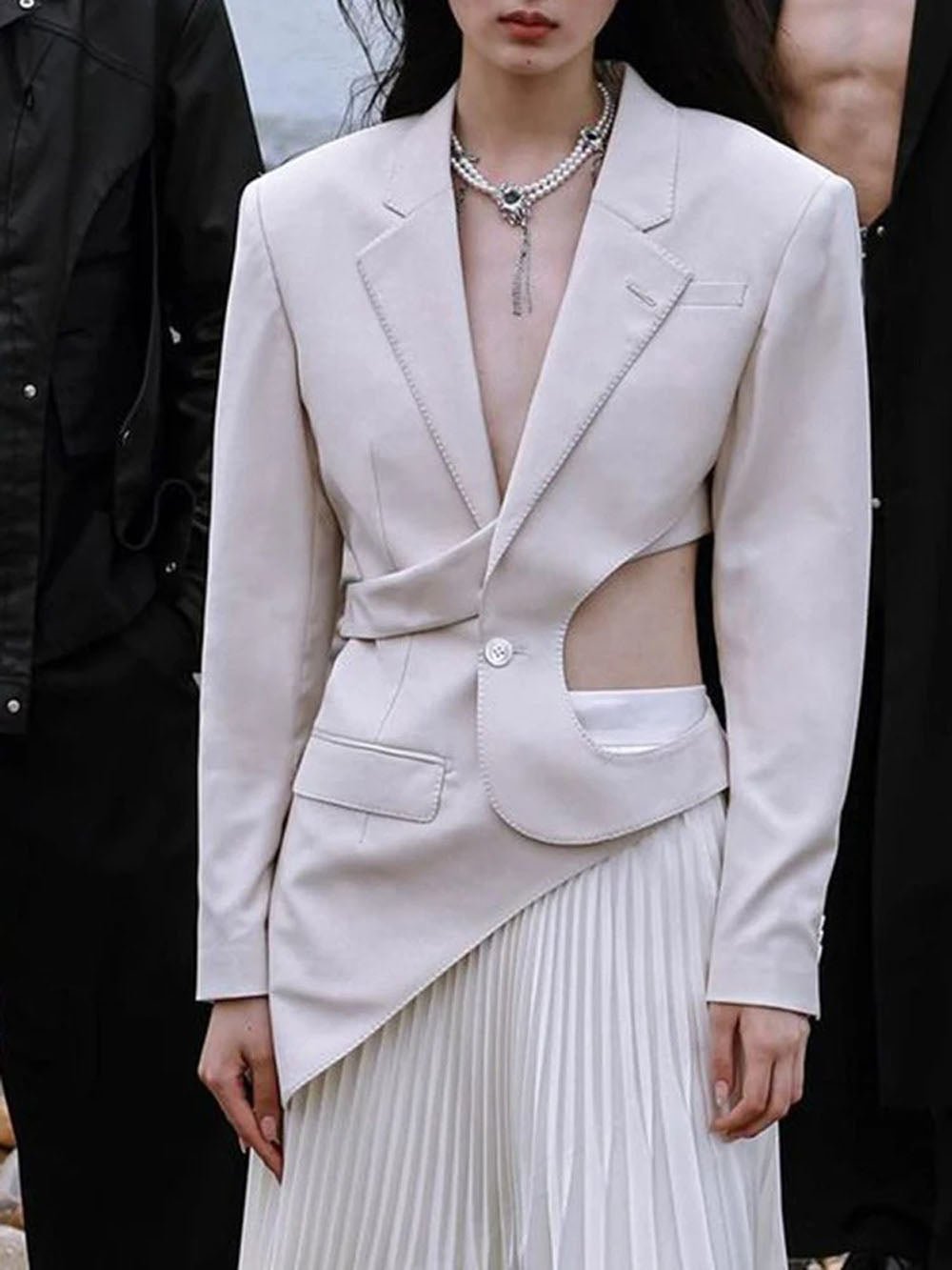 Hadley Hollow Out Blazer - Fashion Pov