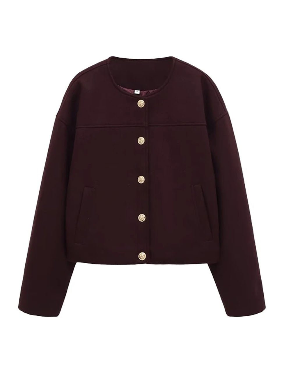 Isabella Button Front Cropped Jacket - Fashion Pov
