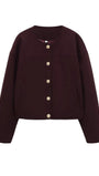 Isabella Button Front Cropped Jacket - Fashion Pov