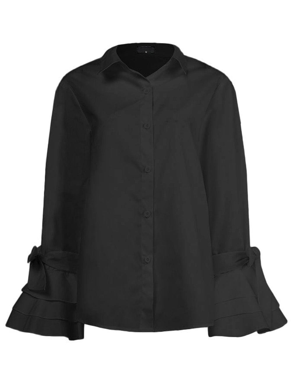 Isabella Buttoned Solid Casual Tunic Top - Fashion Pov