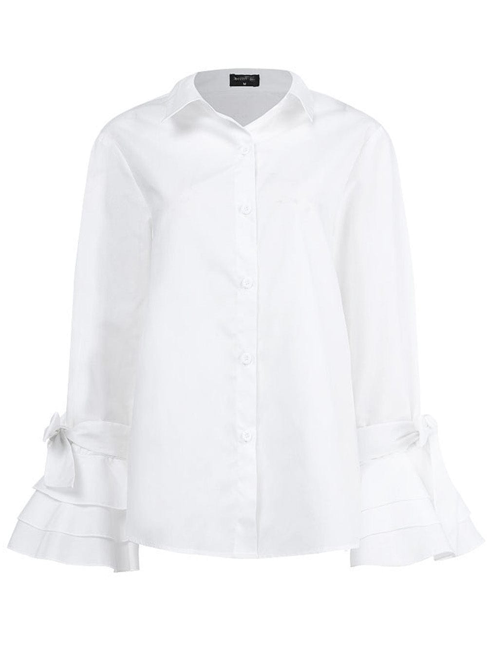 Isabella Buttoned Solid Casual Tunic Top - Fashion Pov